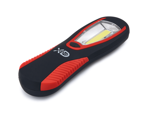 Latarka robocza LED 1W COB - Biały zimny (6000K) - na baterie 3xAA