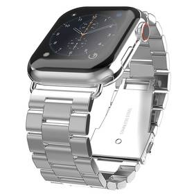Pasek wymienny Swissten na Apple Watch, kovový, 38/40/41 mm (46000302) Srebrny