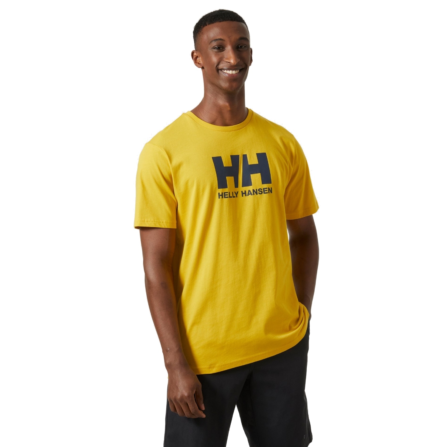 Koszulka męska Helly Hansen Logo T-shirt gold rush - M