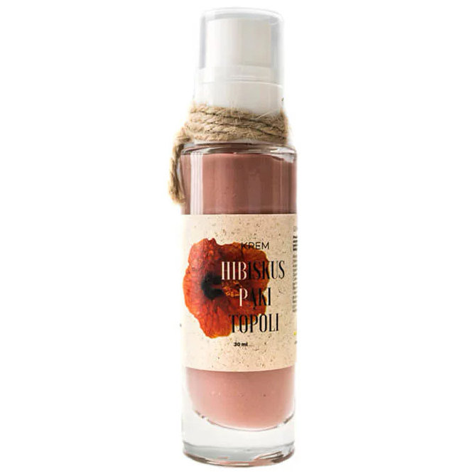 Trawiaste, Naturalny krem hibiskus pąki topoli, 30ml