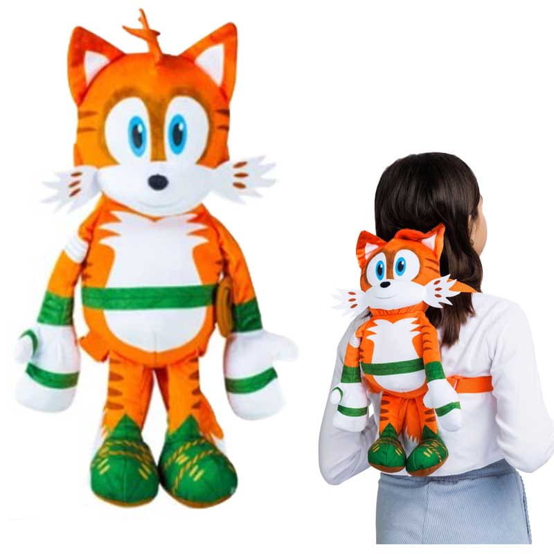 SONIC PRIME PLUSZOWA MASKOTKA PLECAK Pomarańczowy