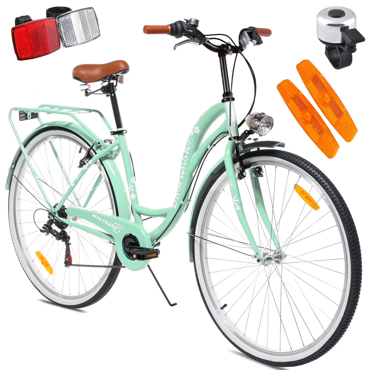 Rower Miejski MalTrack Citybike Dreamer 6-speed Mint 28