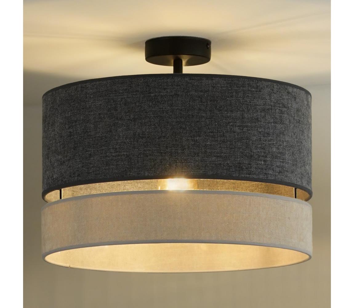 Duolla - Żyrandol natynkowy DOUBLE 1xE27/15W/230V śr. 40 cm szary