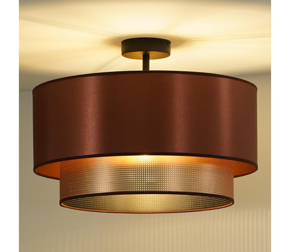 Duolla - Żyrandol natynkowy COPPER SHINY 1xE27/15W/230V śr. 45 cm miedziany