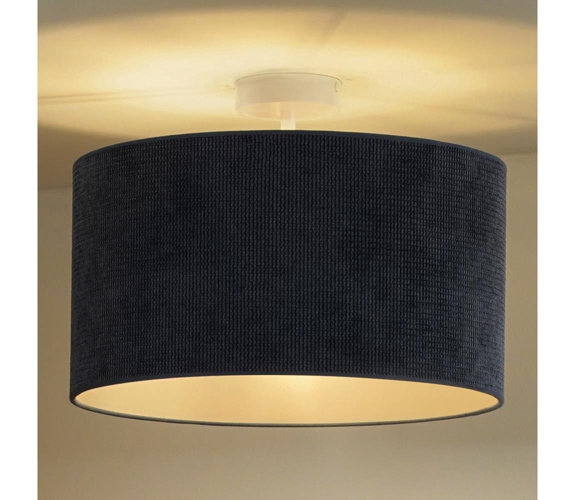 Duolla - Żyrandol natynkowy CORDUROY 1xE27/15W/230V ciemny śr. 40 cm niebieski