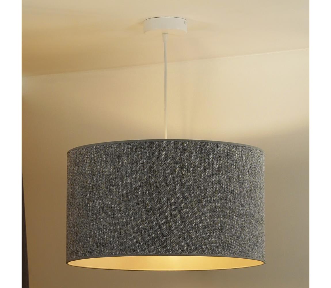 Duolla - Żyrandol na lince ROLLER ECO RECYCLING 1xE27/15W/230V śr. 45 cm szary