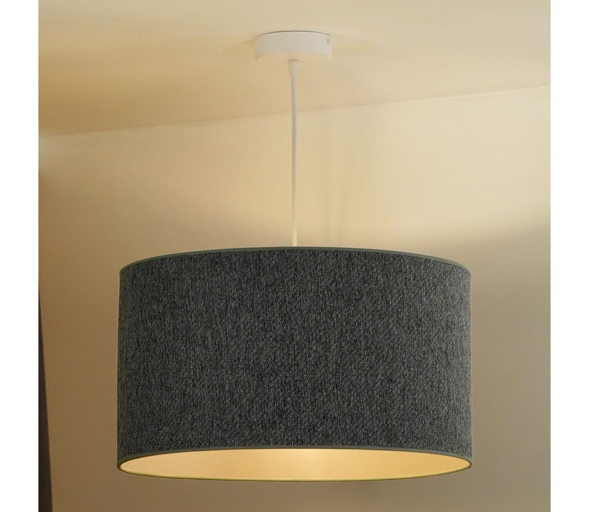 Duolla - Żyrandol na lince ROLLER ECO RECYCLING 1xE27/15W/230V śr. 45 cm zielony