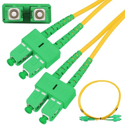 EXTRALINK PATCHCORD SC/APC-SC/APC SM G.652D DUPLEX 20M