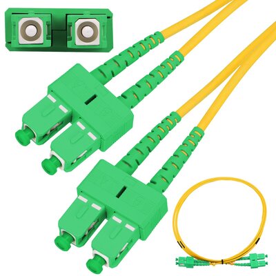 ExtraLink PATCHCORD SC/APC-SC/APC SM G.652D DUPLEX 10M EX.9151