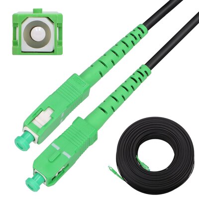 EXTRALINK PATCHCORD SC/APC-SC/APC ROUND DROP SM SIMPLEX G.657A2 130M
