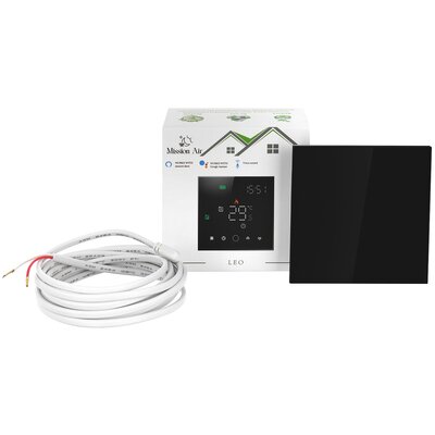 Regulator Temperatury Wifi Programowalny Mission Air Leo Black + Czujnik Temperatury Ntc Termostat Smart Home