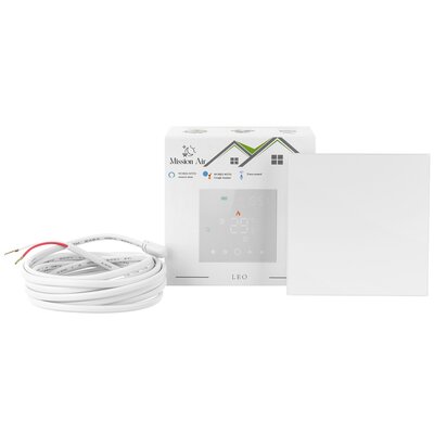 Regulator Temperatury Wifi Programowalny Mission Air Leo White + Czujnik Temperatury Ntc Termostat Smart Home