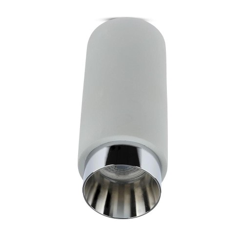 Oprawa V-TAC GIPS BETON GU10 Natynkowa Szary/Chrom VT-865 5 Lat Gwarancji