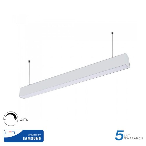 Oprawa V-TAC LED Linear SAMSUNG CHIP 60W Góra/Dół Do łączenia Zwieszana Biała 120cm VT-7-60 4000K 6000lm 5 Lat Gwarancji