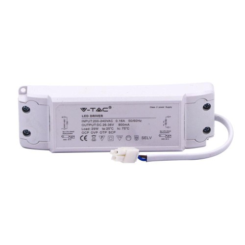 Zasilacz do Paneli LED 29W Flicker Free Zasilacz A++ V-TAC 5 Lat Gwarancji