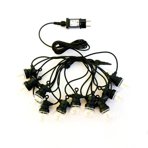 Girlanda Ogrodowa Solarna LED V-TAC 5 metrów 10 żarówek Filament VT-71010 3000K 100lm
