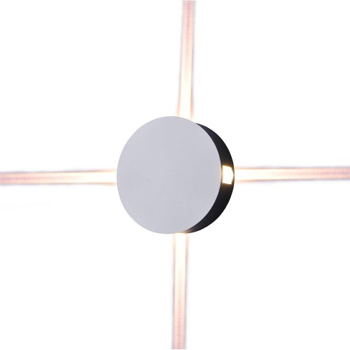 Kinkiet Zewnętrzny Oprawa Ścienna V-Tac 4W Led Ip65 Biała Okrągła Vt-706 3000K 440Lm