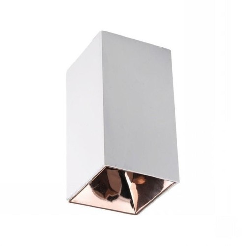 Oprawa Sufitowa V-TAC GU10 Kwadrat Biały+Różowe Złoto 74x74x140mm VT-882 3 Lata Gwarancji