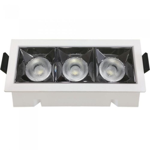 Oprawa V-TAC Downlight SAMSUNG CHIP 12W UGR19 CRI90+ 12st VT-2-12 5700K 960lm 5 Lat Gwarancji