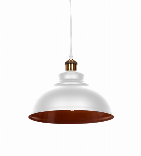 Lumina Deco Lampa Wisząca Loft Biała Boggi