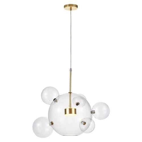 Lumina Deco Nowoczesna Lampa Wisząca Złota Neroni W6