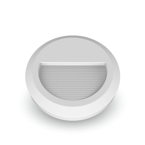 Oprawa Schodowa 2W LED V-TAC Biała Okrągła 230V IP65 VT-1142 4000K 80lm
