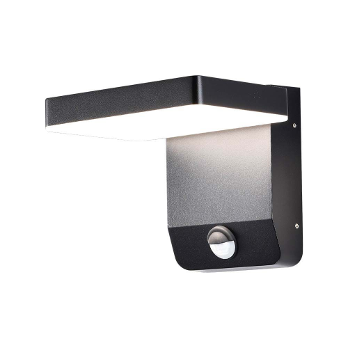 Projektor Oprawa Elewacyjna V-TAC 17W Czujnik Ruchu Czarna IP65 VT-11020S 3000K 2520lm