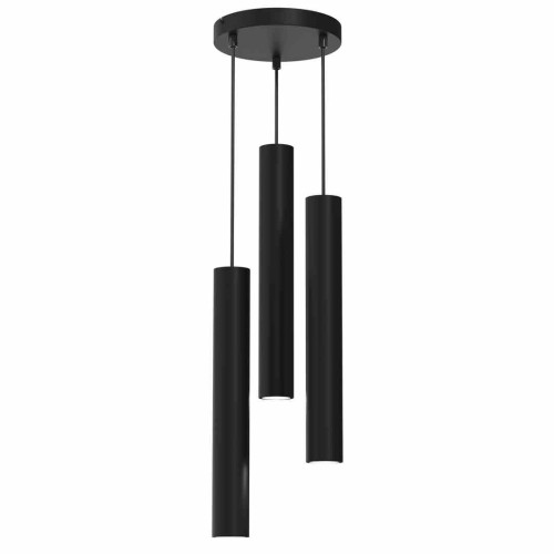Lampa Wisząca Hudson Black 3Xgu10 Milagro