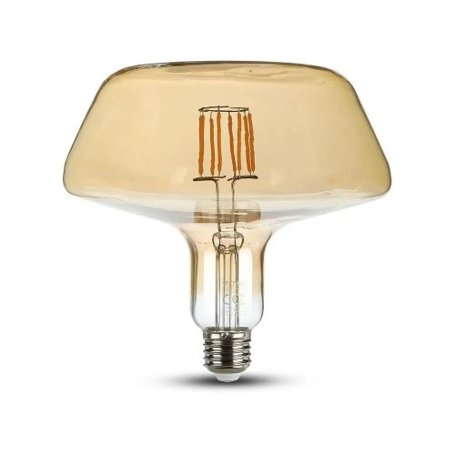 Żarówka LED V-TAC 8W Filament E27 T180 Bursztynowa 175x150mm VT-2308 2200K 620lm