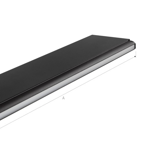 Allday Asymmetric 830 55W 230V 114Cm 75St Black Casambi Spectrum LED