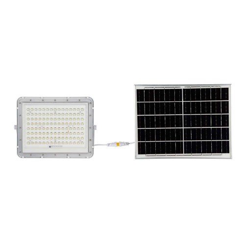 Projektor LED Solarny V-TAC 180W Pilot, AUTO, Timer, IP65 Biały VT-180W-W 6400K 1800lm 2 Lata Gwarancji