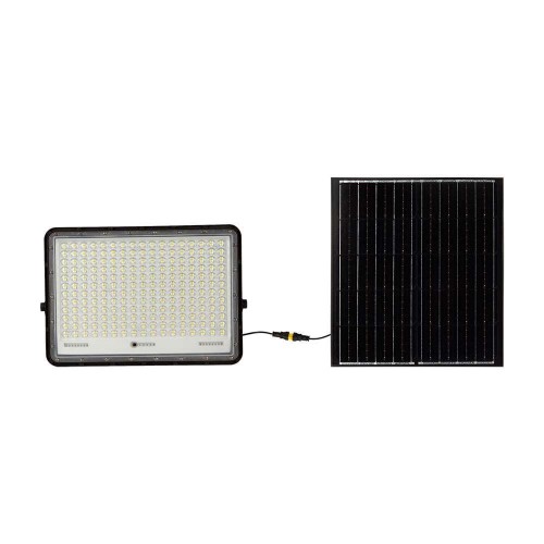 Projektor LED Solarny V-TAC 240W Pilot, AUTO, Timer, IP65 Czarny VT-240W 6400K 2600lm 2 Lata Gwarancji