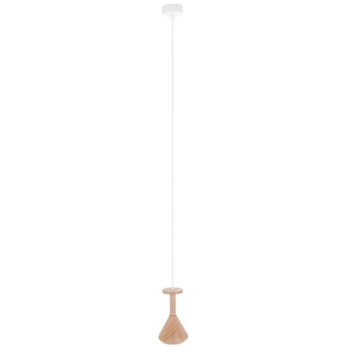 Drewniana lampa sufitowa Loft Cono GU10 lampa wisząca KOLOROWE KABLE