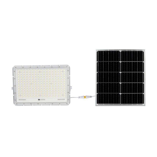 Projektor LED Solarny V-TAC 240W Pilot, AUTO, Timer, IP65 Biały VT-240W-W 6400K 2600lm 2 Lata Gwarancji