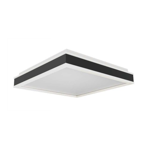 Plafon V-TAC 38W LED TRIAC 3w1 Biało Czarny Kwadrat VT-7757 4000K 4000lm 2 Lata Gwarancji