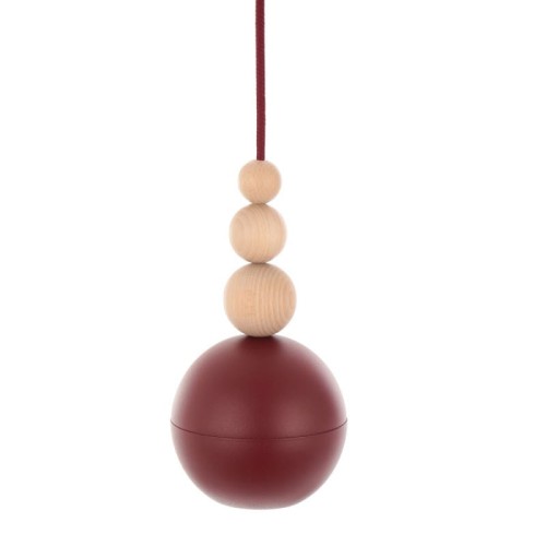 Loft Bala burgundowa strukturalna lampa wisząca KOLOROWE KABLE