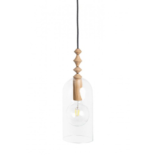 Loft Hulub czarna lampa wisząca KOLOROWE KABLE
