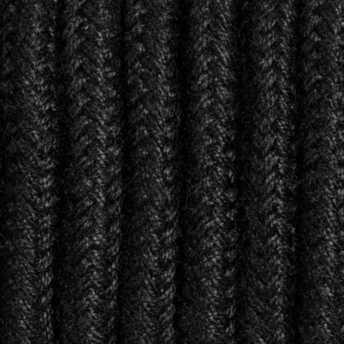 Czarny kabel w oplocie moherowym M10 Jadwiga dwużyłowy 2x0.75 Kolorowe Kable