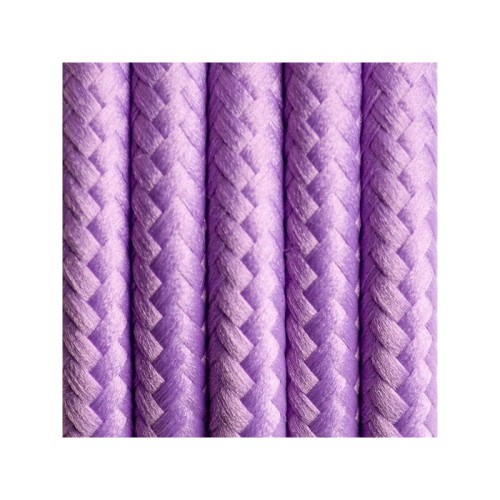 Jasnofioletowy kabel w oplocie poliestrowym 07 lawendowe pole dwużyłowy 2x0.75 Kolorowe Kable