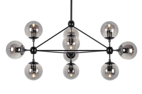 Lampa Wisząca Planetario 10 Czarna - Klosze Dymione
