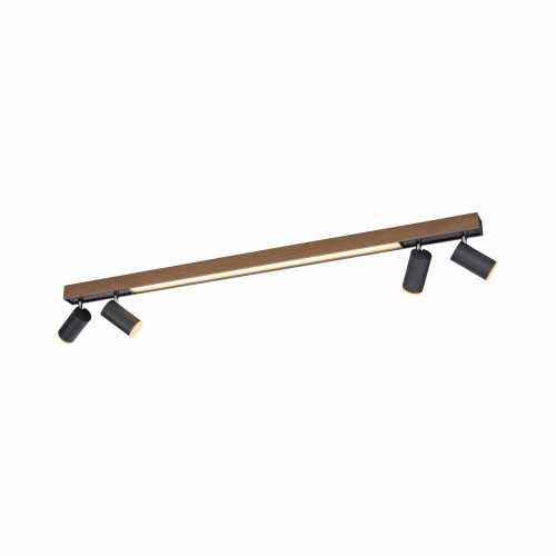 6121-79 ceiling light, natural wood