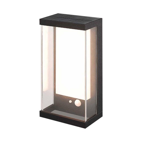 Kinkiet Zewnętrzny Solarny V-Tac 1W Led Czujnik Ruchu Ip65 Czarny Vt-1193 3000K 95Lm