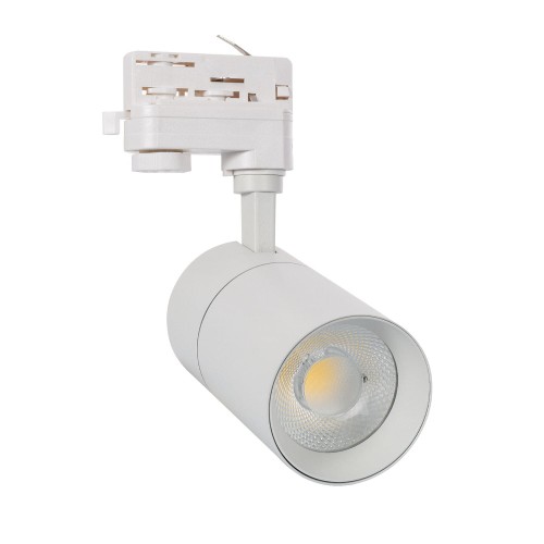 Reflektor LED Ściemnialny Biały 30W 3000K do Szyn Trójfazowych 3-Fazy Radikal Trak 3000 lm