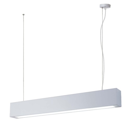 Lampa wisząca Ibros średnia 18W CCT IP20 1xLED biała LP-7001/1P 20 WH-63 18 CCT