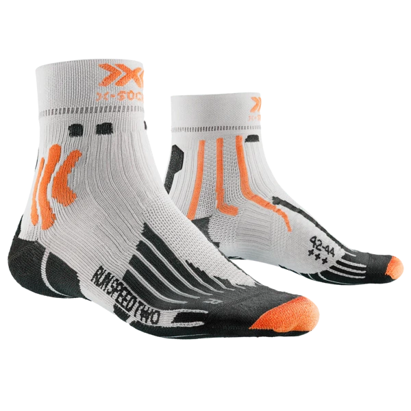 XSOCKS skarpety biegowe RUN SPEED TWO 4.0 MEN arctic white/trick orange