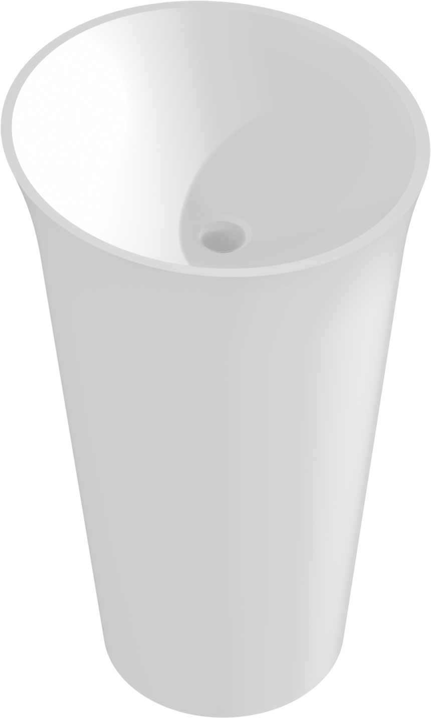 Mexen Nilda umywalka wolnostojąca z konglomeratu 52 x 52 cm, biała mat - 26555200