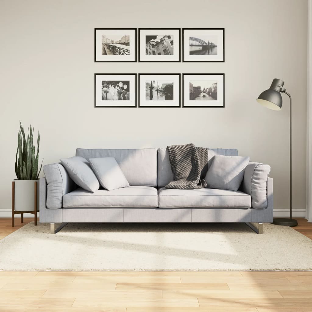 Dywan z krótkim włosiem, beżowy, 140x200 cm