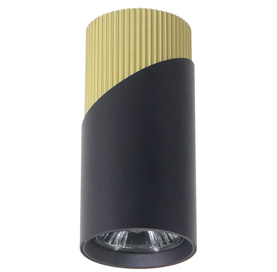 Czarno-złoty podłużny spot led - 4X K419 B1-W92