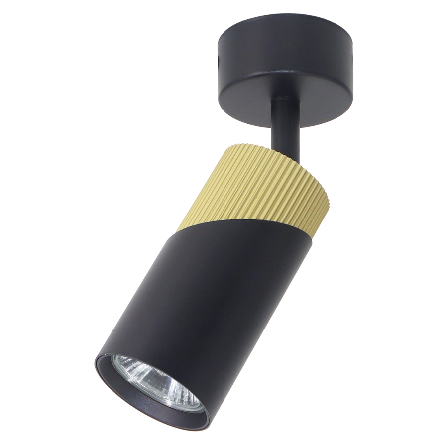 Loftowa czarna lampa sufitowa - K420 F7-W91