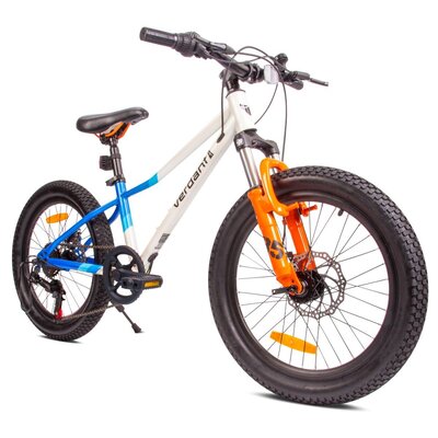 Rower dziecięcy SUN BABY Verdant Calix 20 cali dla chłopca Biało-niebiesko-pomarańczowy | Bezpłatny transport